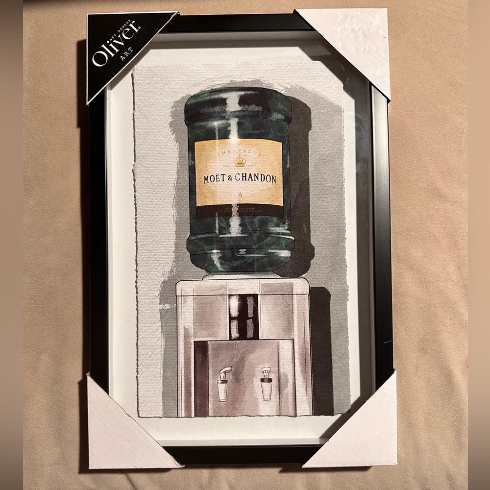 Framed Oliver Gal 'Champagne For Days' Canvas Art Print
